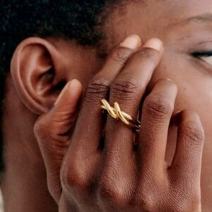Sezane Julia Braided Ring, VGUC, French Chic, Size Small